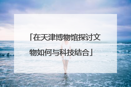 在天津博物馆探讨文物如何与科技结合
