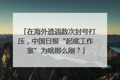在海外遭遇数次封号打压，中国日报“起底工作室”为啥那么刚？
