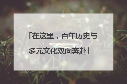 在这里，百年历史与多元文化双向奔赴