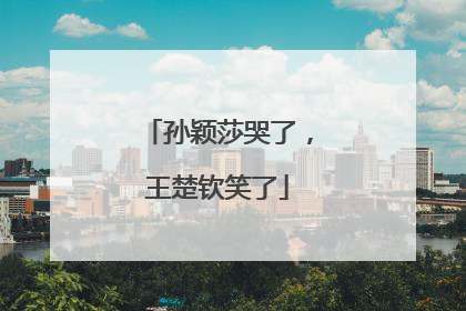 孙颖莎哭了，王楚钦笑了