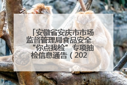 安徽省安庆市市场监督管理局食品安全“你点我检”专项抽检信息通告（2025年第27期）