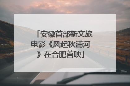 安徽首部新文旅电影《风起秋浦河》在合肥首映