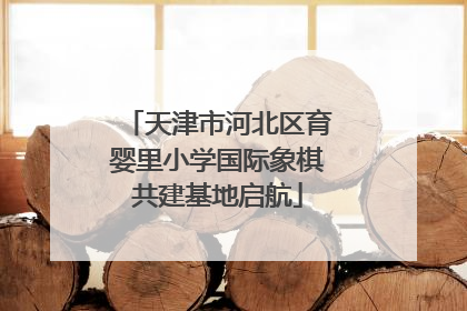 天津市河北区育婴里小学国际象棋共建基地启航