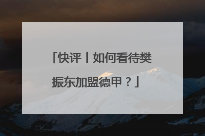快评丨如何看待樊振东加盟德甲？