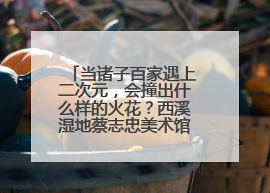 当诸子百家遇上二次元，会撞出什么样的火花？西溪湿地蔡志忠美术馆给出答案