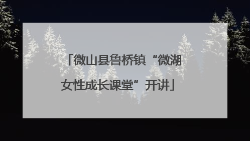 微山县鲁桥镇“微湖女性成长课堂”开讲