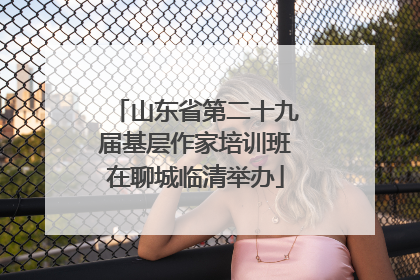 山东省第二十九届基层作家培训班在聊城临清举办
