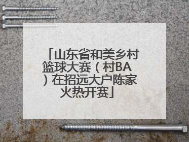 山东省和美乡村篮球大赛（村BA）在招远大户陈家火热开赛
