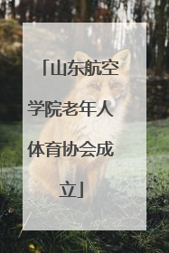 山东航空学院老年人体育协会成立