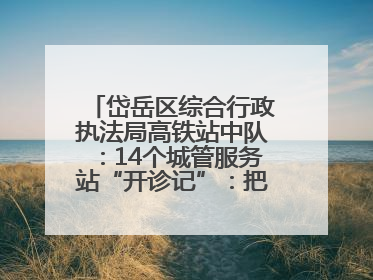 岱岳区综合行政执法局高铁站中队：14个城管服务站“开诊记”：把脉社区疑难杂症开出治理良方