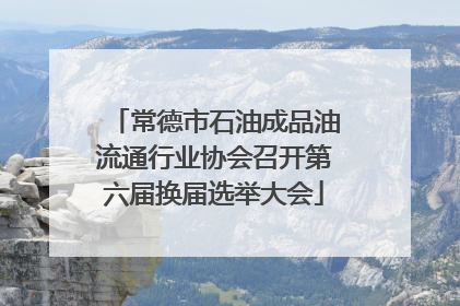 常德市石油成品油流通行业协会召开第六届换届选举大会
