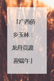 广西侨乡玉林：龙舟竞渡迎端午