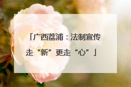 广西荔浦：法制宣传走“新”更走“心”