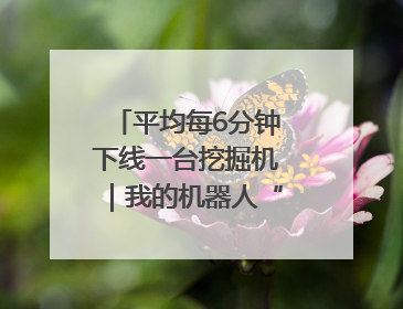 平均每6分钟下线一台挖掘机｜我的机器人“工友”
