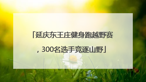 延庆东王庄健身跑越野赛，300名选手竞逐山野