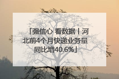 强信心 看数据丨河北前4个月快递业务量同比增40.6%