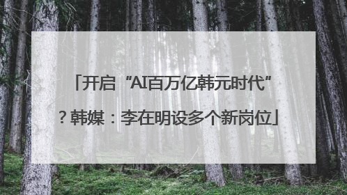 开启“AI百万亿韩元时代”？韩媒：李在明设多个新岗位