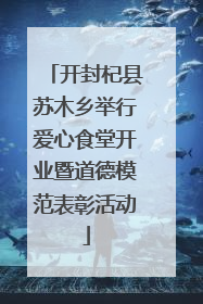 开封杞县苏木乡举行爱心食堂开业暨道德模范表彰活动