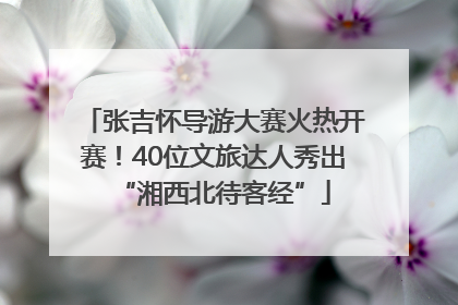 张吉怀导游大赛火热开赛！40位文旅达人秀出“湘西北待客经”