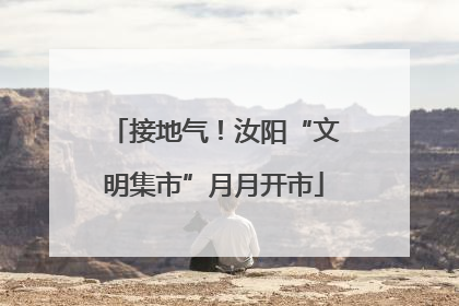 接地气！汝阳“文明集市”月月开市