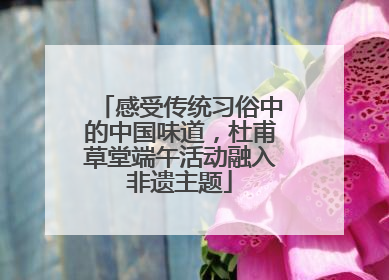 感受传统习俗中的中国味道，杜甫草堂端午活动融入非遗主题