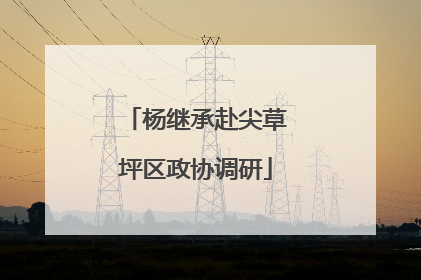 杨继承赴尖草坪区政协调研