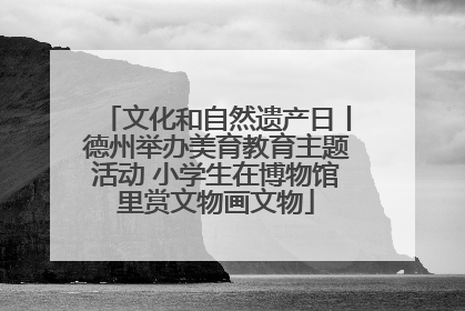 文化和自然遗产日丨德州举办美育教育主题活动 小学生在博物馆里赏文物画文物