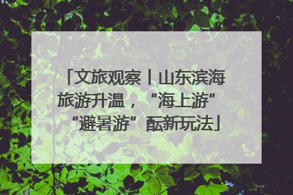 文旅观察丨山东滨海旅游升温，“海上游”“避暑游”酝新玩法