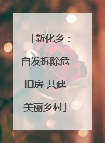 新化乡：自发拆除危旧房 共建美丽乡村