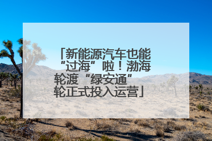 新能源汽车也能“过海”啦！渤海轮渡“绿安通” 轮正式投入运营