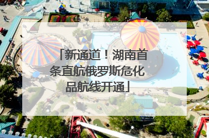 新通道！湖南首条直航俄罗斯危化品航线开通