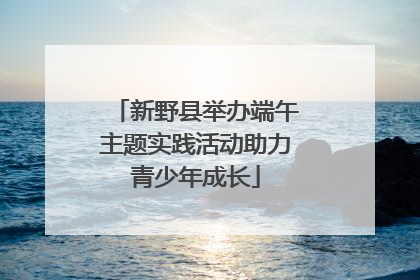 新野县举办端午主题实践活动助力青少年成长