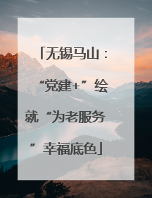 无锡马山：“党建+”绘就“为老服务”幸福底色