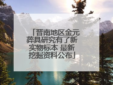 晋南地区金元葬具研究有了新实物标本 最新挖掘资料公布