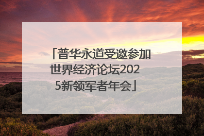 普华永道受邀参加世界经济论坛2025新领军者年会
