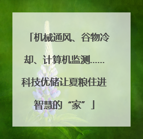 机械通风、谷物冷却、计算机监测……科技优储让夏粮住进智慧的“家”