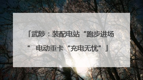 武陟：装配电站“跑步进场” 电动重卡“充电无忧”