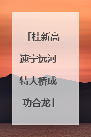 桂新高速宁远河特大桥成功合龙