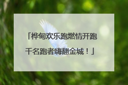 桦甸欢乐跑燃情开跑 千名跑者嗨翻金城！