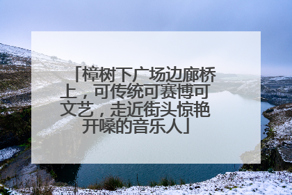樟树下广场边廊桥上，可传统可赛博可文艺，走近街头惊艳开嗓的音乐人
