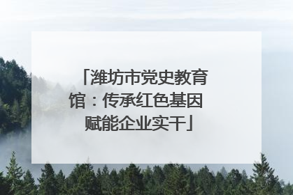 潍坊市党史教育馆：传承红色基因 赋能企业实干