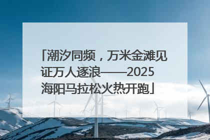 潮汐同频，万米金滩见证万人逐浪——2025海阳马拉松火热开跑