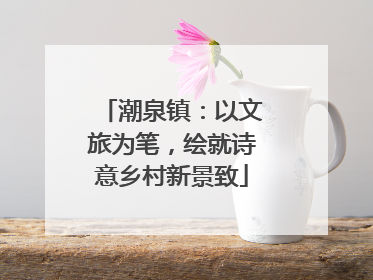 潮泉镇：以文旅为笔，绘就诗意乡村新景致
