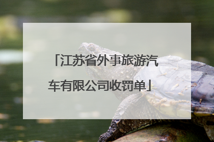 江苏省外事旅游汽车有限公司收罚单