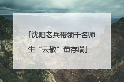 沈阳老兵带领千名师生“云敬”董存瑞
