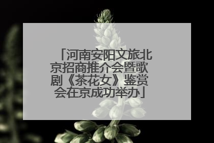 河南安阳文旅北京招商推介会暨歌剧《茶花女》鉴赏会在京成功举办