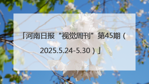 河南日报“视觉周刊”第45期（2025.5.24-5.30）