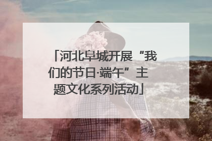 河北阜城开展“我们的节日·端午”主题文化系列活动