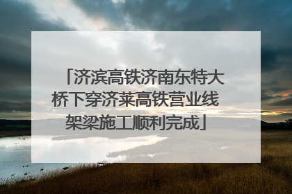 济滨高铁济南东特大桥下穿济莱高铁营业线架梁施工顺利完成