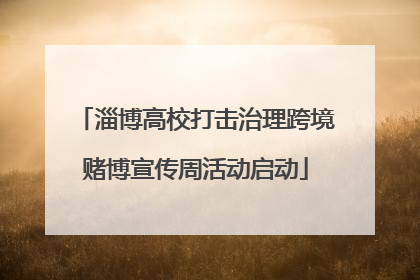 淄博高校打击治理跨境赌博宣传周活动启动